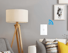 MXM Stensko stikalo Zigbee, Tuya, belo, 1 gumb