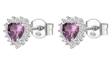 Brosway Srebrni uhani Magic Purple Fancy FMP53