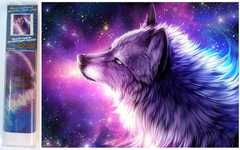 Norimpex Diamantna slika Wolf Dreaming 30x40cm
