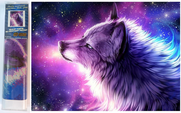 Norimpex Diamantna slika Wolf Dreaming 30x40cm