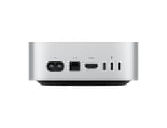 Apple Mac Mini namizni računalnik, M4, 10CGPU, 16GB, SSD256GB, srebrn