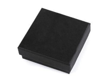 Škatlica za nakit 9x9 cm - črna mat (12 kosov)