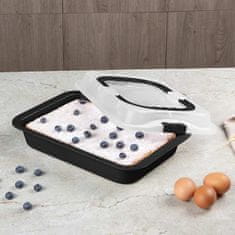 Berlingerhaus Plošča za peko s površino iz titana 36,5 x 24,5 cm Matte Black Collection BH-8641