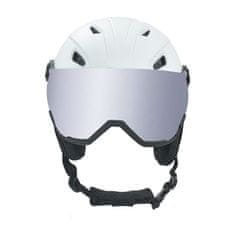 Smučarska čelada SKALLA vizir Pro - bela M 55-58cm