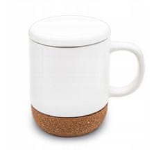 Bella Fiore Porcelanski vrč s cedilom in pokrovom 380ml KOREK WHITE