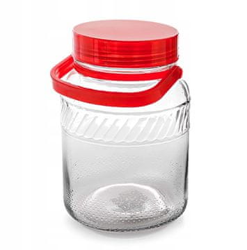 Kozarec za vlaganje 5L s plastičnim pokrovom TREAT