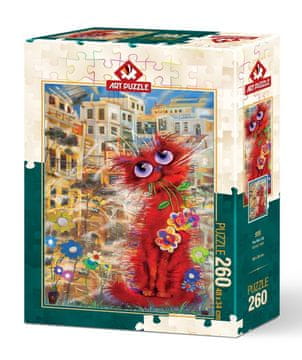 Art puzzle Rdeča mačka Puzzle 260 kosov