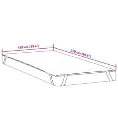 Vidaxl Zaščita za žimnico bela 100x220 cm vodoodporne