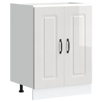 Vidaxl Osnovna omarica za umivalnik Kalmar bela 60x46x81,5 cm