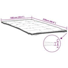 Vidaxl Zaščita za žimnico bela 100x220 cm