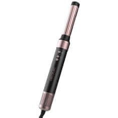 Cecotec Kulmofén na vlasy , 0244 Bamba CeramicCare 2in1 AirGlam BK, horkovzdušný, systém Coanda, 3 teploty, 2 rychlosti, 1400 W