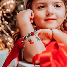 VIVVA® Adventni koledar, Set za izdelavo zapestnic, Božični adventni koledar ADVENTBRACE + Okenske nalepke - snežinke SNOWFLAKE | ADVENTSNOW