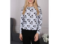 Disney DISNEY Mickey Mouse Modra bluza z dolgimi rokavi, ženska XXS