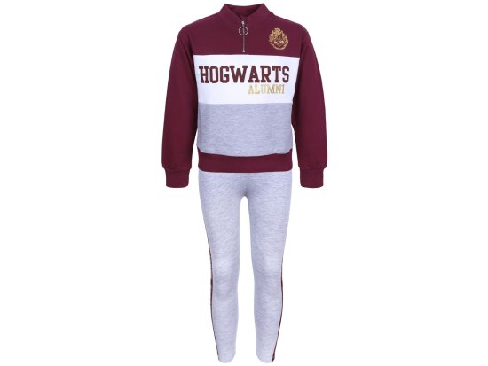 sarcia.eu Bordo-siva dekliška trenirka HOGWARTS ALUMNI Harry Potter