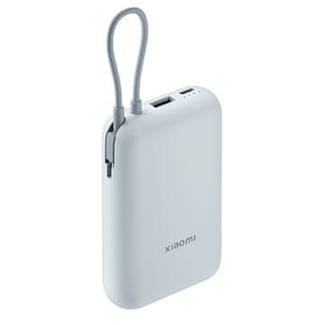 Xiaomi prenosna baterija z vgrajenim kablom, 10.000 mAh, modra