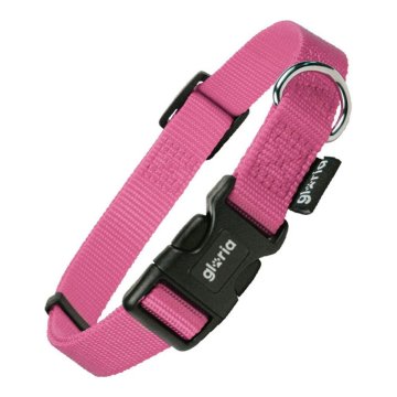 GLORIA Pasja ovratnica Gloria Gladek Roza Velikost S (27-37 cm)