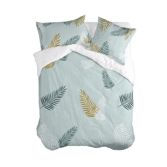 Happy Friday Prevleka za odejo HappyFriday Blanc Foliage mint Pisana 180 x 220 cm