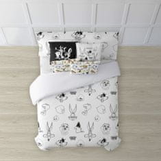 Looney Tunes Prevleka za odejo Looney Tunes Looney B&W Bela black 175 Niti 200 x 200 cm
