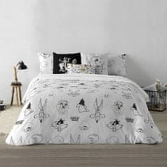 Looney Tunes Prevleka za odejo Looney Tunes Looney B&W Bela black 175 Niti 200 x 200 cm