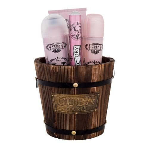 Cuba Victory Set parfumska voda 100 ml + parfumska voda 35 ml + sprej za telo 200 ml + losjon za telo 200 ml za ženske