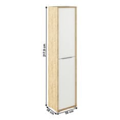 KONDELA Omara s policami Rioma Tip 06 - artisan hrast / bela