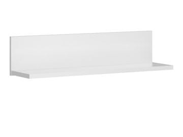 KONDELA Polica Erodin 90 - bela