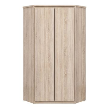 KONDELA Kotna omara Norty tip 27 2D - hrast sonoma