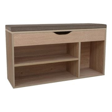 KONDELA Fuddy Novo stojalo za čevlje s klopjo