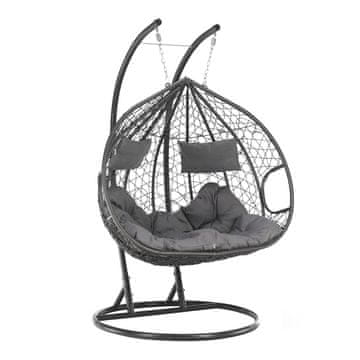 KONDELA Dalvea 2 Novo viseči gugalni stol