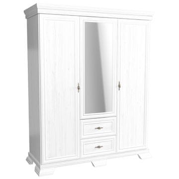 KONDELA Rustikalna omara z ogledalom Kora New KS2 - sosna andersen