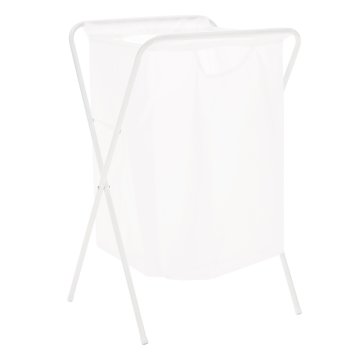 KONDELA Koš za perilo Kasan - bel
