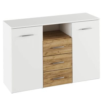 KONDELA Gabriel dvovratna komoda s predali