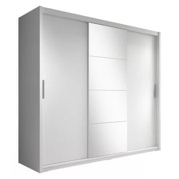 KONDELA Chiara 235 omara z drsnimi vrati