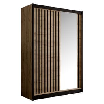 KONDELA Lestev 150 omara z drsnimi vrati