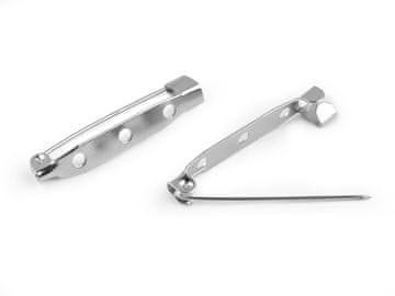 Mostiček za broško 5x34 mm - platina (10 kosov)