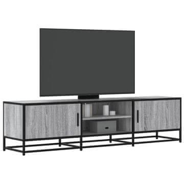 Vidaxl vidaXL TV stojalo, sivo, hrast sonoma, 160x35x41 cm
