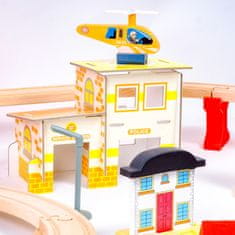 Aga4Kids Lesena železnica 108 delov na baterije
