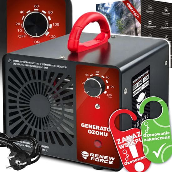 Dexxer 155W generator ozona 60g/h odstranjevalec neprijetnih vonjav Ozonator