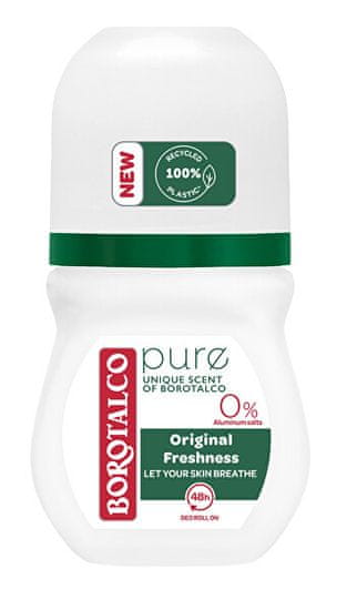 Borotalco Kroglični dezodorant Pure Original (Deo Roll-On) 50 ml