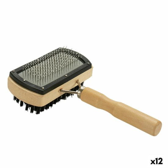 Mascow Krtača za Pse Rjava Siva 10 x 17 x 5 cm Dvojna (12 kosov)
