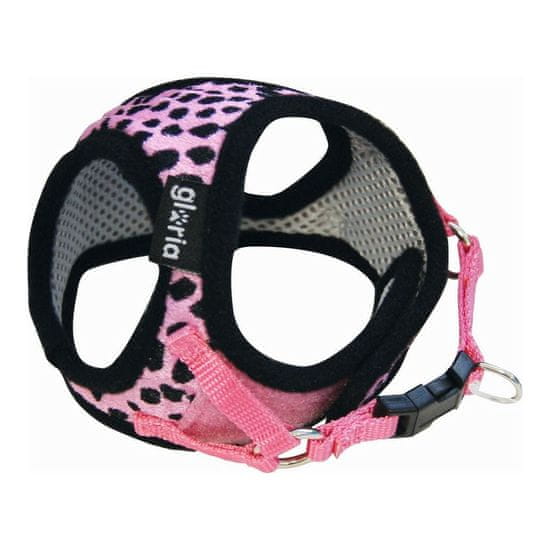 GLORIA Pas za psa Gloria Leopard M 27-35 cm Roza