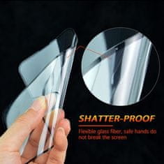 BESTSUIT Hibridno steklo Bestsuit Flexible 5D Full Glue za iPhone 13/13 Pro/14/16e (SE 4 2025) črno