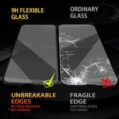 BESTSUIT Hibridno steklo Bestsuit Flexible 5D Full Glue za iPhone 13/13 Pro/14/16e (SE 4 2025) črno
