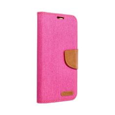 OEM CANVAS Book torbica za iPhone 16 Plus roza