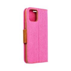 OEM CANVAS Book torbica za iPhone 16 Plus roza