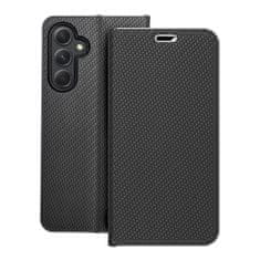 OEM LUNA Book Carbon torbica za SAMSUNG A54 5G, črna