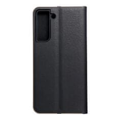 OEM LUNA Book Gold torbica za SAMSUNG S21 FE, črna