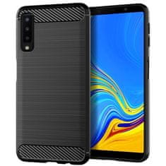 OEM CARBON etui za SAMSUNG A7 2018 ( A750 ) črn
