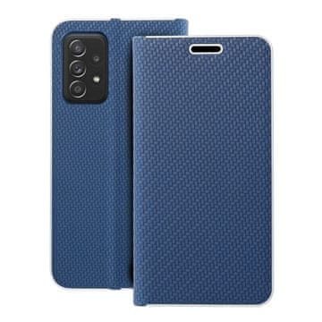 OEM Ohišje LUNA Book Carbon za SAMSUNG A52 5G / A52 LTE (4G) / A52s 5G, modro
