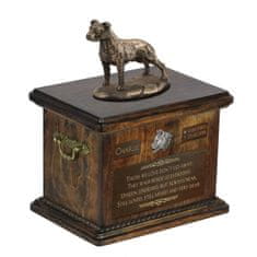 Artdog Ameriški Staffordshire terier, Amstaff, Amstaf IV - žara za pasji pepel, žara s kipcem, personalizirana žara za pasji pepel Art-Dog